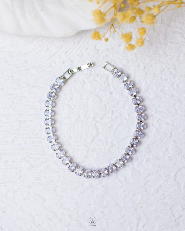 big basic silver tinnes bracelet