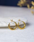 gold crescent earring