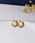 gold circle earring