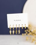 gold straus wing earring